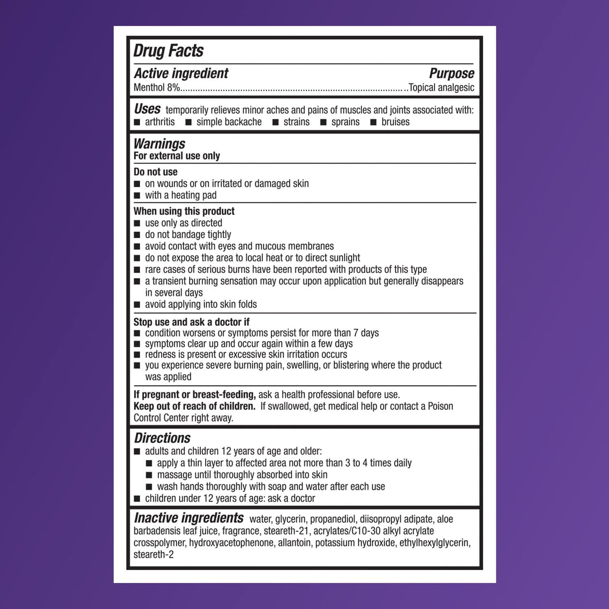 Icy Hot Original Pain Relief, Nighttime Recovery, Roll-On, Lavender, 2 oz.