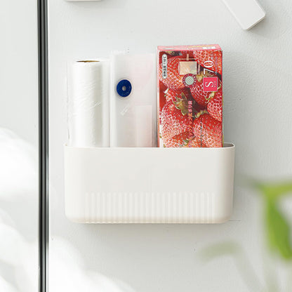Fridge Magnetic Cup Storage Rack, Magnetic Locker Organizer for Pen, Holder for Laundry, Board, Desks, Dresser, White