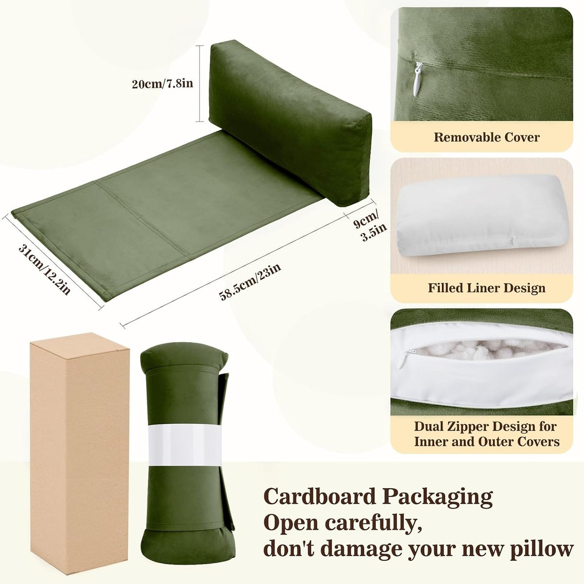 Recliner Headrest Pillow, Adjustable Comfort Neck & Head Support Pillow