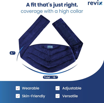 REVIX Microwave Heating Pad for Back, Wearable Moist Heat Waist Wrap, Gray | Wearable Microwave Heating Pad, Waist Wrap With Flaxseed & Clay Beads for Moist Heat Therapy and Hands-Free Use