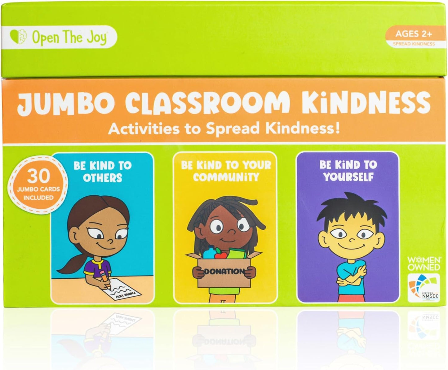 Open The Joy Jumbo Calming Cards, SEL Mindfulness Cards for Kids 3+
