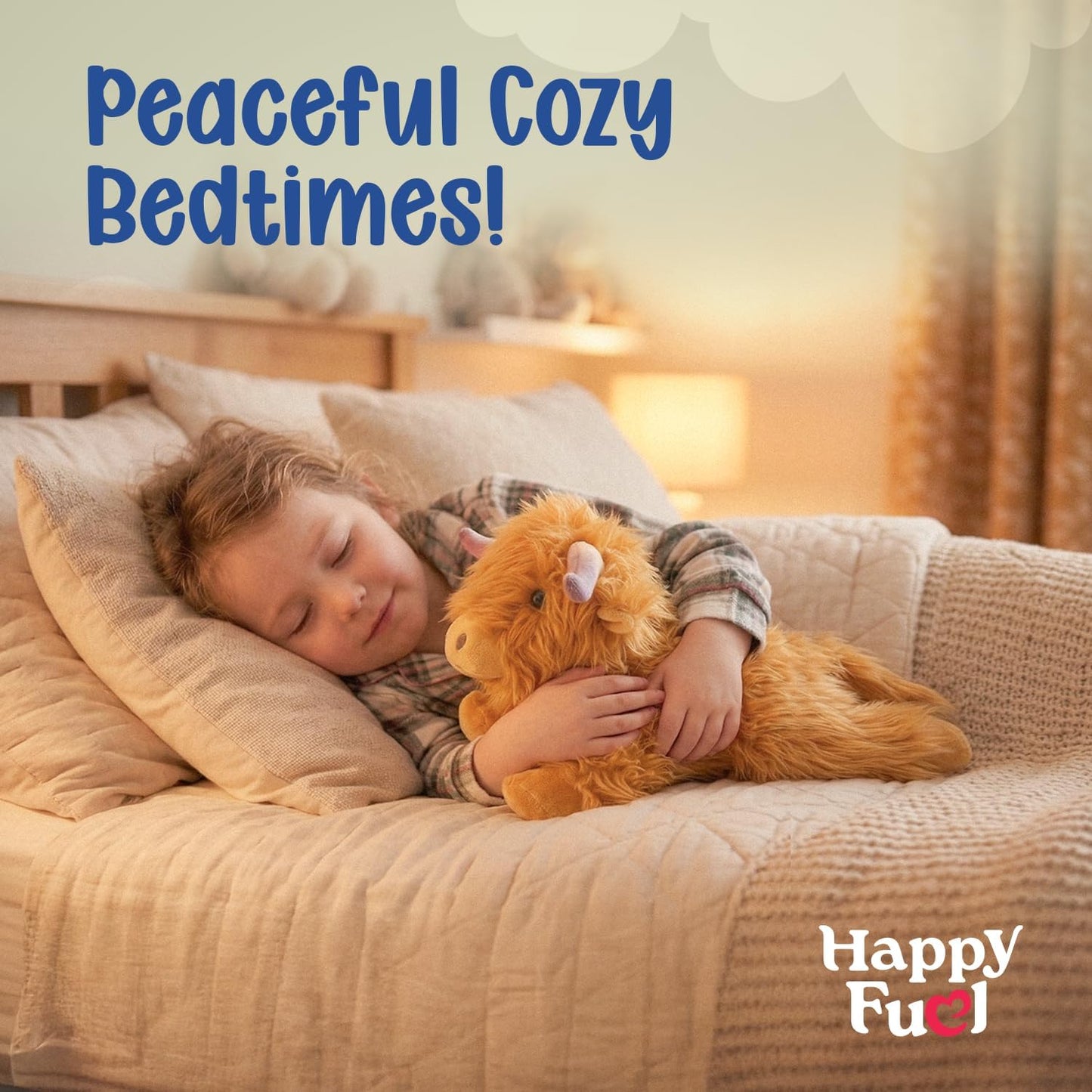 Bunny Microwavable & Weighted Stuffed Animals - 1.5 Lbs Unscented Heating Pad for Period Cramps Pain Relief and Anxiety, Cute Bunny Plush Toys Gifts for Women Girls Adults and Kids by Happy Fuel