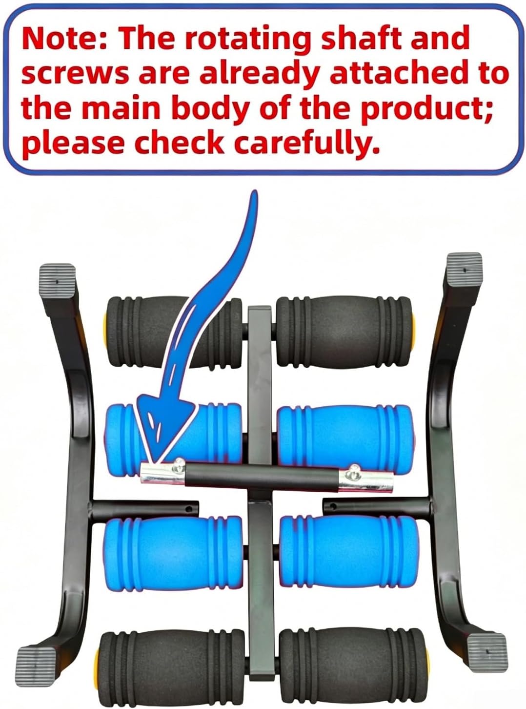 Mini Inversion Table Back with Massage Rollers Stretching Fitness Device | 400LBS Heavy Duty Compact Foldable Spinal Decompression Machine for Household Workout