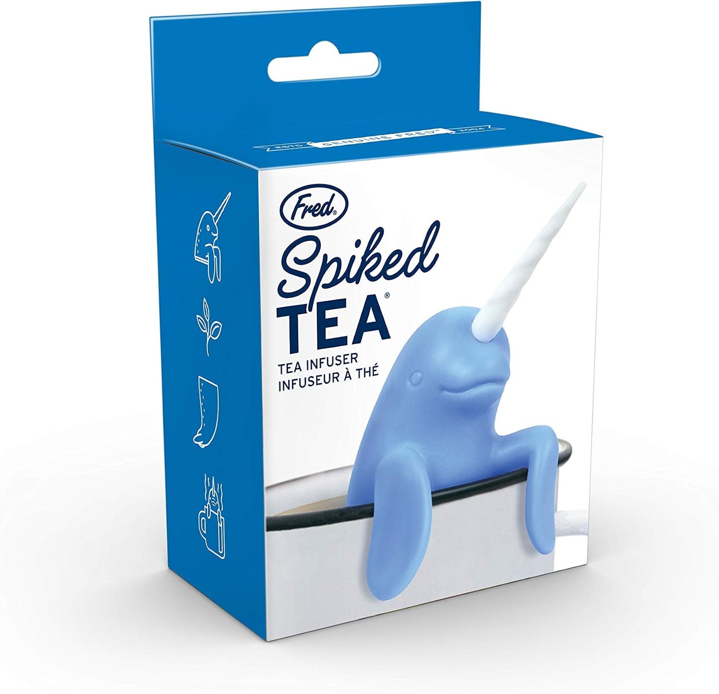 Genuine Fred RELAXOLOTL Tea Infuser, Cute Axolotl Design, For Loose Leaf Tea, Flexible, Easy to Clean Silicone, Fun Gift for Tea Lovers, Clever Kitchen Gadget