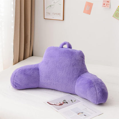 A Nice Night Ivory Reading Pillow, 18.5" Bed Wedge Pillows with Arms