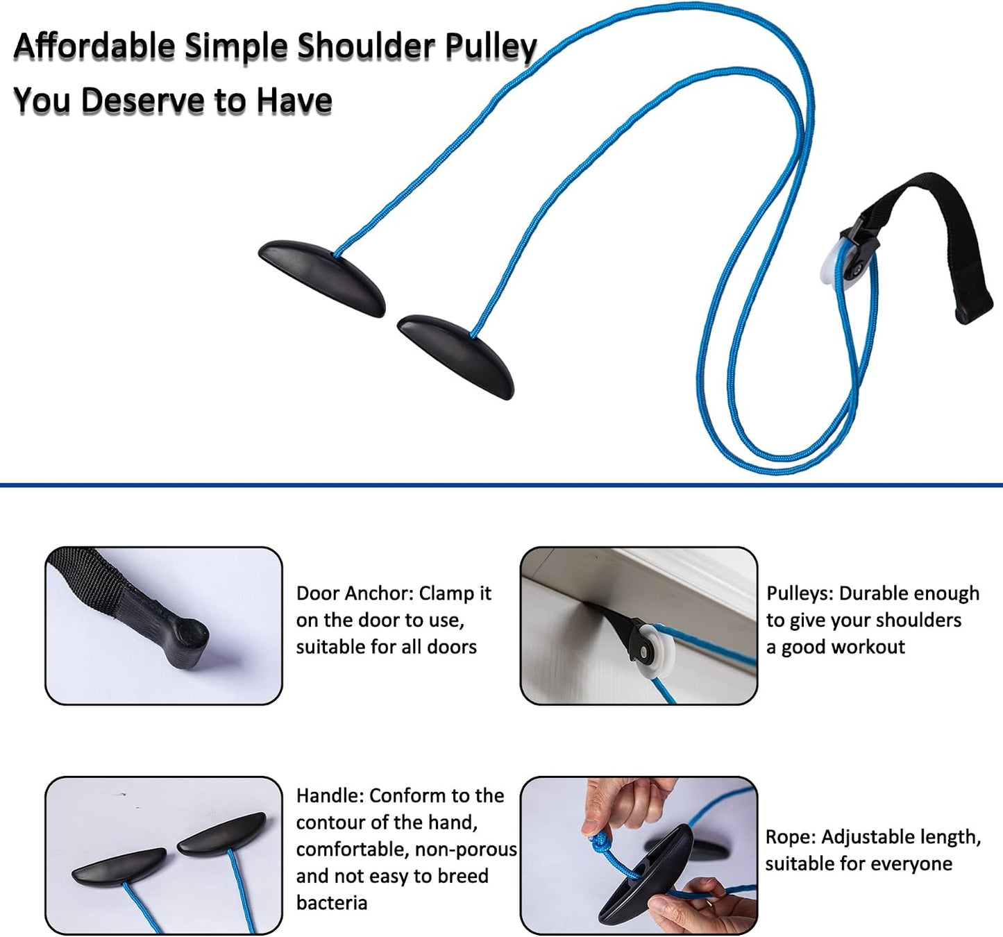 Shoulder Pulley Over The Door Physical Therapy System | Over-the-door exercise pulley designed for shoulder physical therapy exercises.