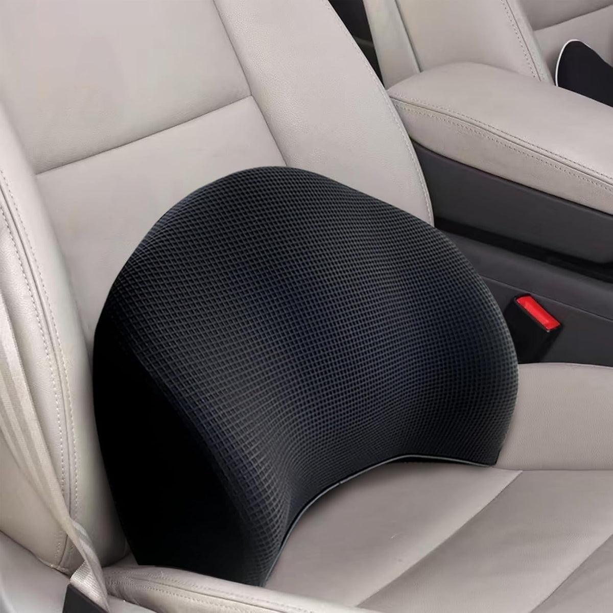 Super Cozy Lumbar Support Pillow for Car/Office Chair, 100% Memory Foam