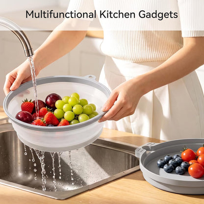 Microwave Splatter Cover for Food with Anti-scald Base Plate, Grey
