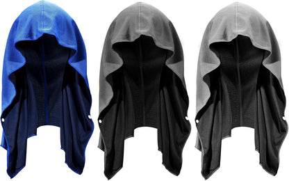 Cooling Hoodie Towel 3 Pack, Quick Drying Cooling Neck Wraps