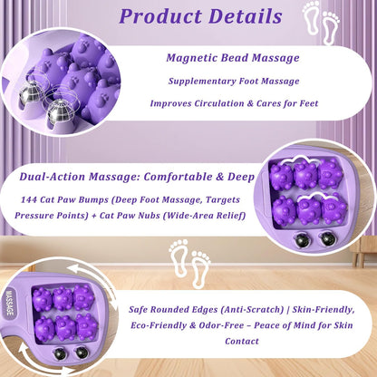 Portable Double Foot Massage Roller for Plantar Fasciitis Relief