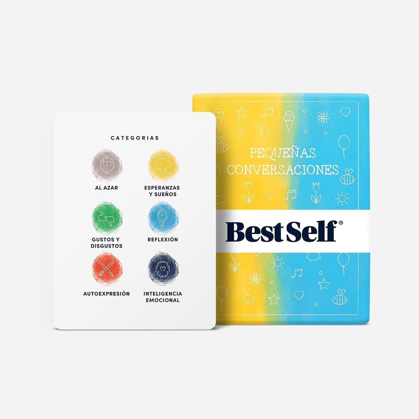 BestSelf Pequeñas Conversaciones – 150 Tarjetas para Niños en Español | Who, what & why prompts — therapy, classrooms & family bonding for children ages 4-12. Little Talk en español.