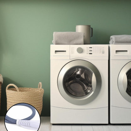 9 PCS Washer Lint Catcher, Include 3 Washing Machine Lint Catcher and 6 Cable Ties Elastic Washer Drain Lints Catchers for Washing Machine Hose Linting Filtration, White