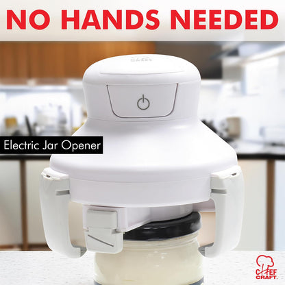 Chef Craft Hands free/Self-Centering, Three-Armed Electric Jar Opener