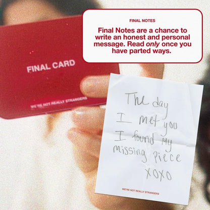 WE'RE NOT REALLY STRANGERS Self-Love Edition Card Game for Teens and Adults