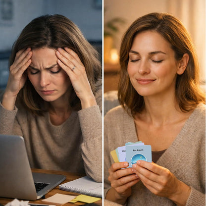 Somatic Therapy Cards - Nervous System Regulation Tools Gentle Practices for Calm and Balance, Grounding, Breathwork, Mindfulness, Gentle Movement