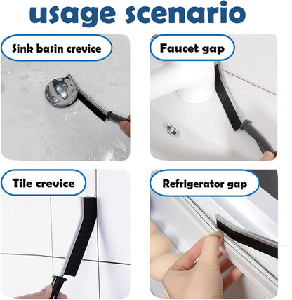 Betanull Crevice Cleaning Brush Set, Multi-Purpose Hard Bristle Brushes | for Deep Cleaning Kitchen, Bathroom, Grout, Sink, Cup, Teapot, Bottle, Blender, Corners, Tight Spaces & More