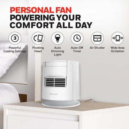Honeywell QuietSet Personal Sleep Fan Noise Machine with Pink Noise