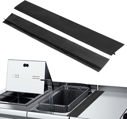 PATIKIL Silicone Stove Gap Covers, 2 Pack Kitchen Stove Gap Filler 25 Inch Heat Resistant Oven Gap Filler Seal Strips for Stovetop Ovens and Counter, Gray