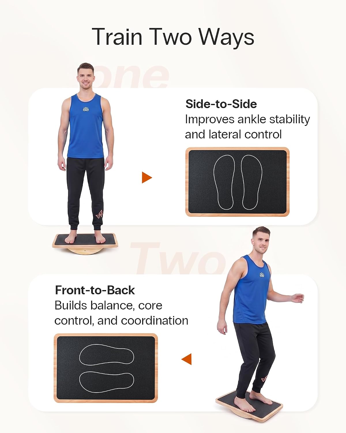 StrongTek Wooden Balance Board, Basic Rocker or Advanced 360° Wobble | Beginner-to-Advanced Options, Non-Slip Surface, Ankle Rehab, Physical Therapy, Core Stability and Balance Training