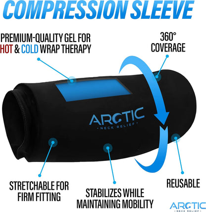 2 Pack - Premium Cold Therapy Compression Ice Sleeve, Knee Ice Pack Wrap for Injuries, Elbow, Quad & Hamstring Relief, Flexible & Reusable Cold Wrap Recovery for Meniscus, ACL, MCL, Ice & Heat Therapy