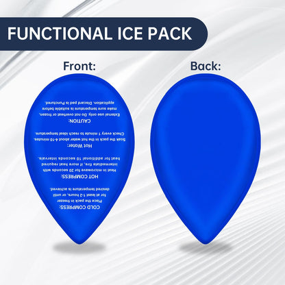 ZNÖCUETÖD 4 Packs Small Gel Ice Packs for Injuries Reusable Compatible with Wisdom Teeth Ice Pack Head Jaw Face Wrap Oral Dental Surgery Recovery