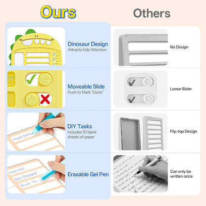 Chore Chart for Kids, Planning Board with Sliders, to Do List | Visual Schedule Board, Routine Chart with Slider, Morning Bedtime Routine Chart for Toddlers, ADHD Tools