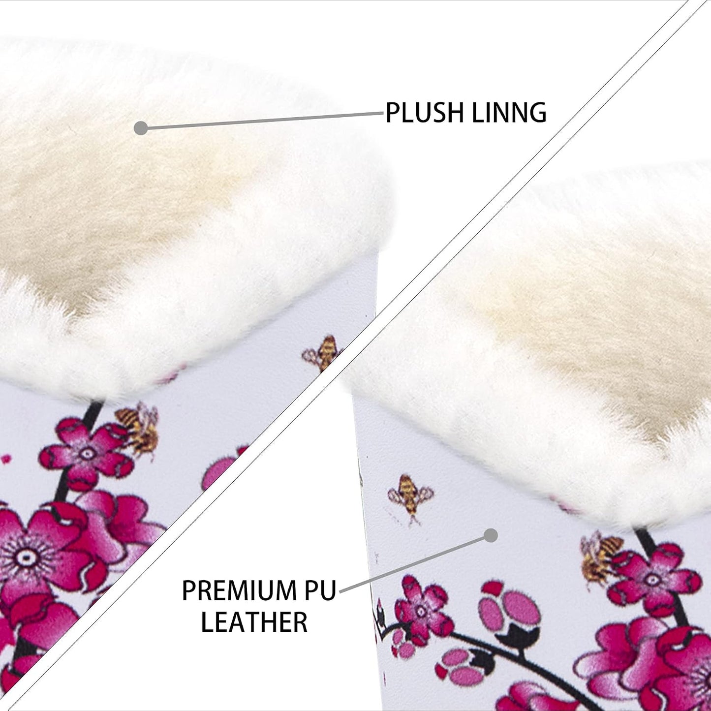 Plush Fluffy Lined Anti-scratch Eyeglasses Holder Protective Glasses Stand Case