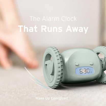 CLOCKY Alarm Clock on Wheels – Loud Rolling Alarm Clock for Heavy Sleepers