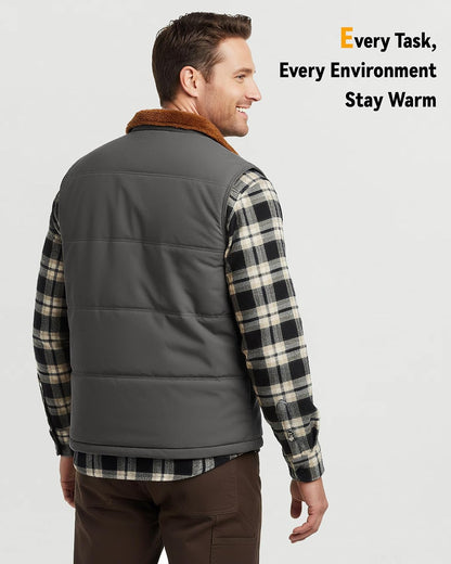Wulcea Graphene Heated Vest Fleece For Men 7.4V Fast Charge Large Capacity Battery