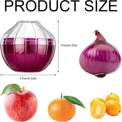 Onion Keeper Onion Storage Containers Onions Tomato Saver Reusable Tomato Lemon Holder Fruit Storages Box Freshness Saver Keepers with Transparent lid for Fridge Vegetable Fruits Onions Stays Fresh