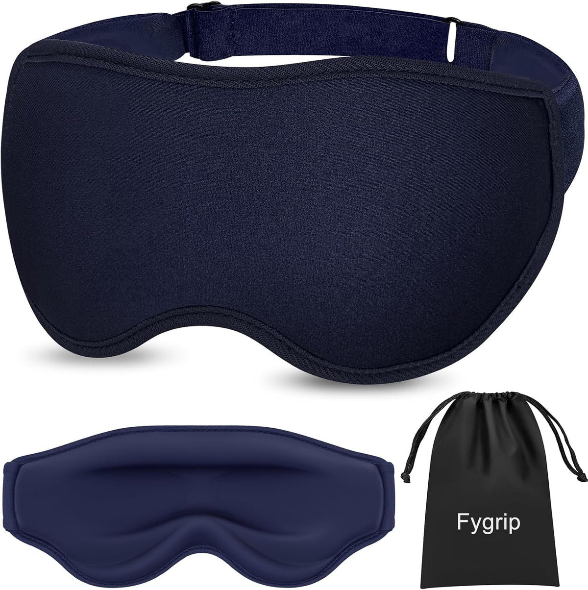 Fygrip 3D Eye Mask Sleep Mask for Men & Women, Black