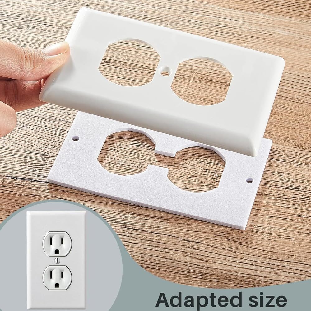 30 Packs Outlet Insulation Pads, Draft Sealers EVA Foam Gasket Socket Covers for Wall Switch & Electrical Outlets, 2.5" x 4.2"