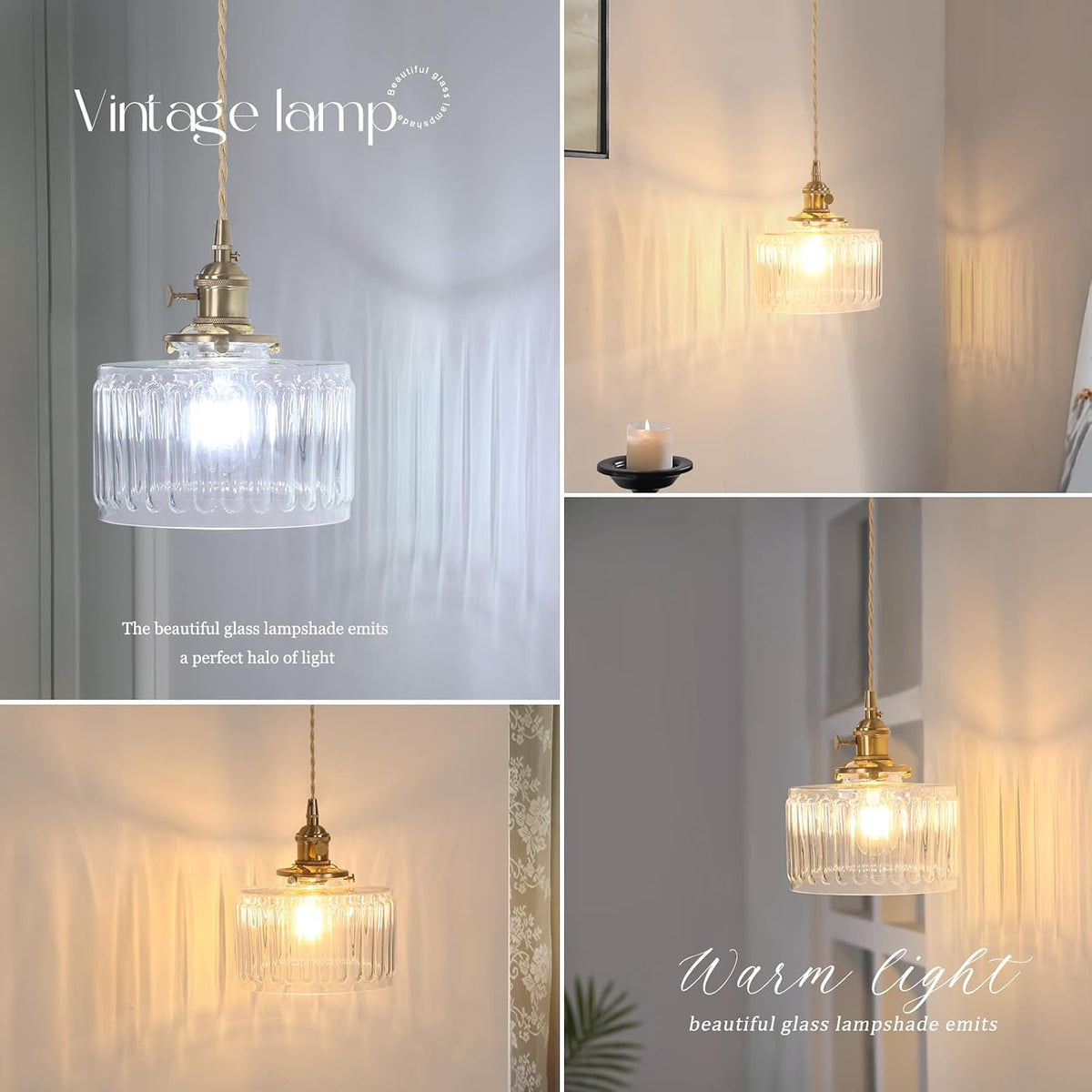 Shenmoyl Battery Operated Wall Sconce with Green Striped Shade Pattern Glass Adjustable Chain Retro Gold Wall Mounted Light, Modern Wall Lamp Fixtures Decor for Bedside Bedroom Indoor Doorway