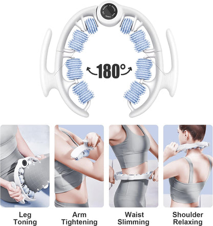 COSTWELL Cellulite Massager, Cellulite Remover Muscle Roller,360° Deep Tissue Massager for Leg, Neck,Calves, Arm,Thighs, Back,Manual Massager Foam Roller Fascia Massage Tool for Muscle Relieve. (Pink)