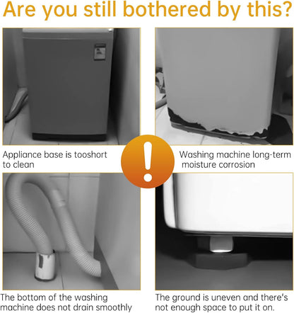 4PCS Height Adjustable Anti Vibration Pads for Washing Machine | Shock & Noise Cancelling, Anti-Scratch Floor Protector, TPU Resin, Heavy Duty, Tool-Free, Fits Washer Dryer Furniture Legs