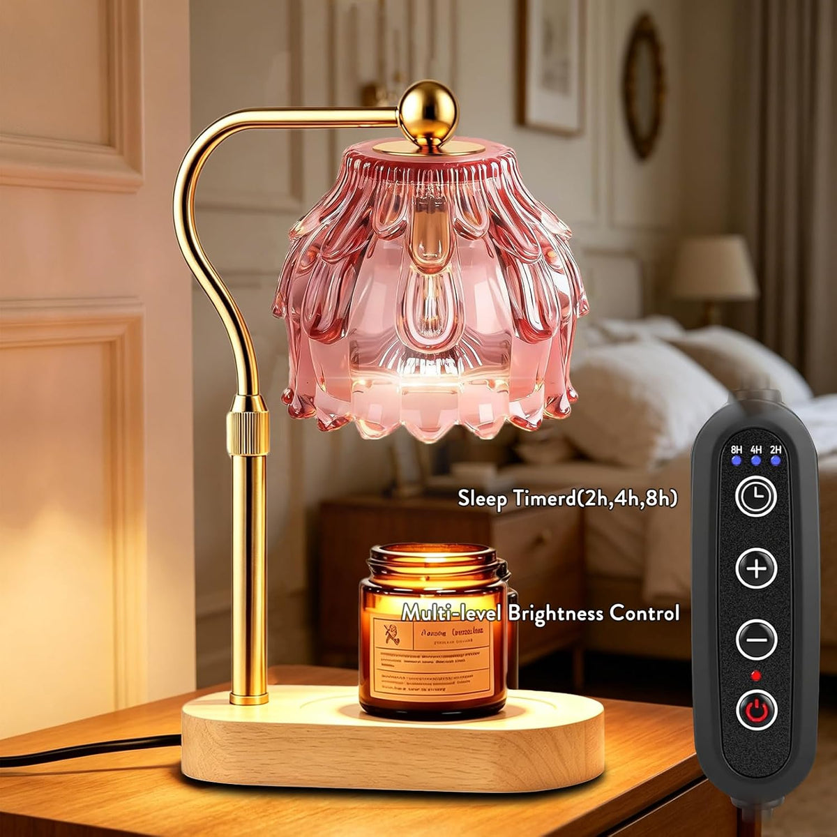 Candle Warmer Lamp with Timer & Dimmable New Home Gift Room Decor