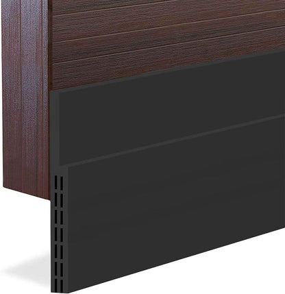 [New Upgrade] Huge Gap Door Draft Stopper, 3.4" W Widened Door Sweep Seal Gap Up to 1.8" for Interior & Exterior Doors - Keeping Draft, Noise, Dust and Unwanted Animals Out,3.4" W x 39" L,White