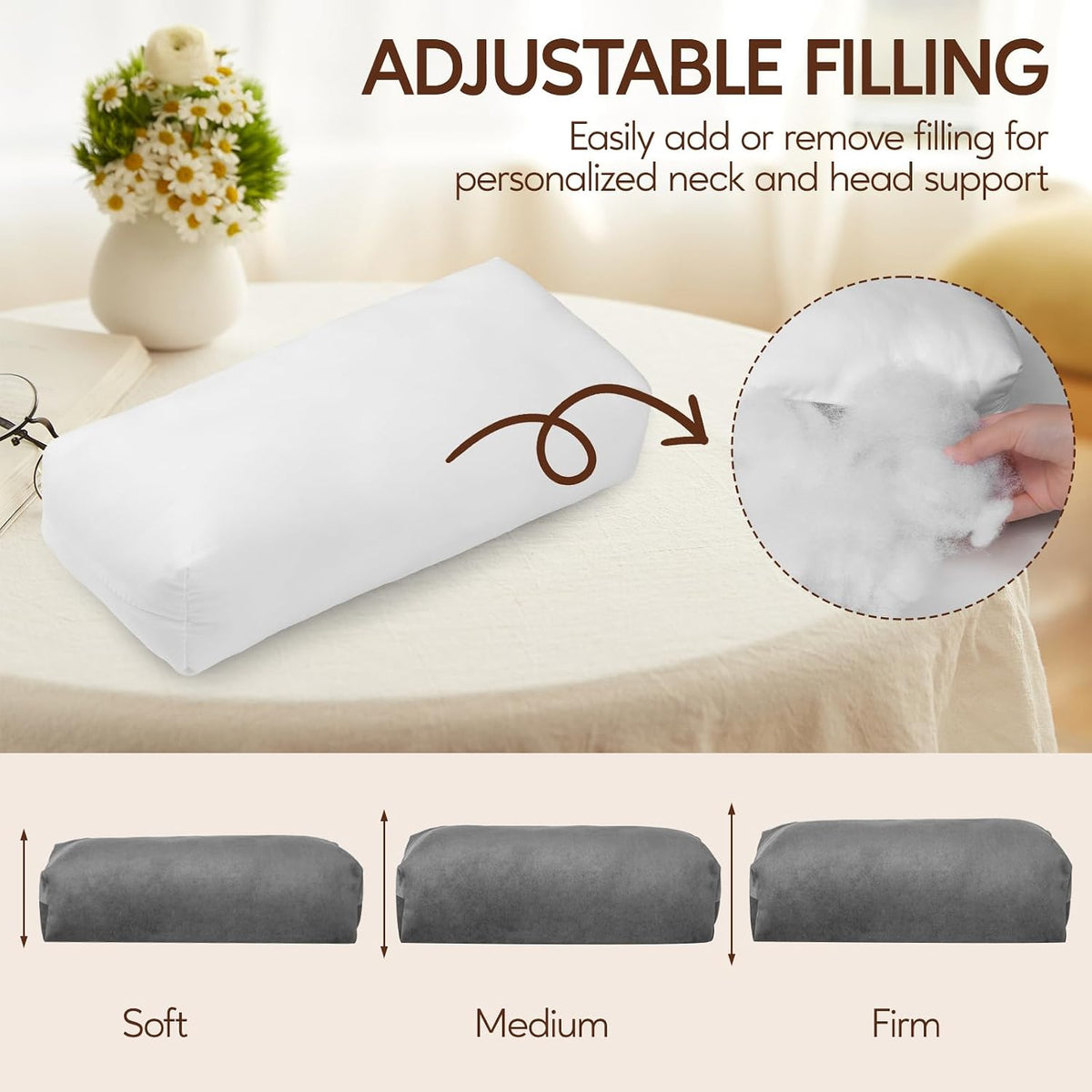 Neck Pillow for Recliner Chair, Adjustable Recliner Pillow for Headrest