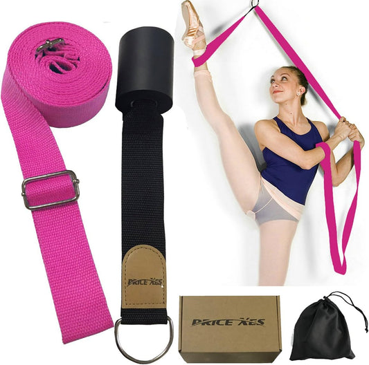 Adjustable Leg Stretcher Lengthen Ballet Stretch Band - Easy Install on Door Flexibility Stretching Leg Strap Great Cheer Dance Gymnastics Trainer Stretching Equipment Taekwondo Training