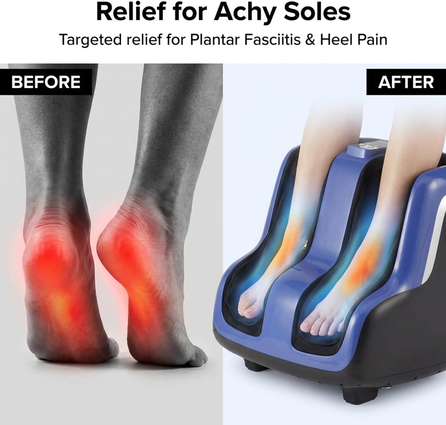 Human Touch Reflex5s Foot & Calf Massager Plantar Fasciitis - HSA Approved