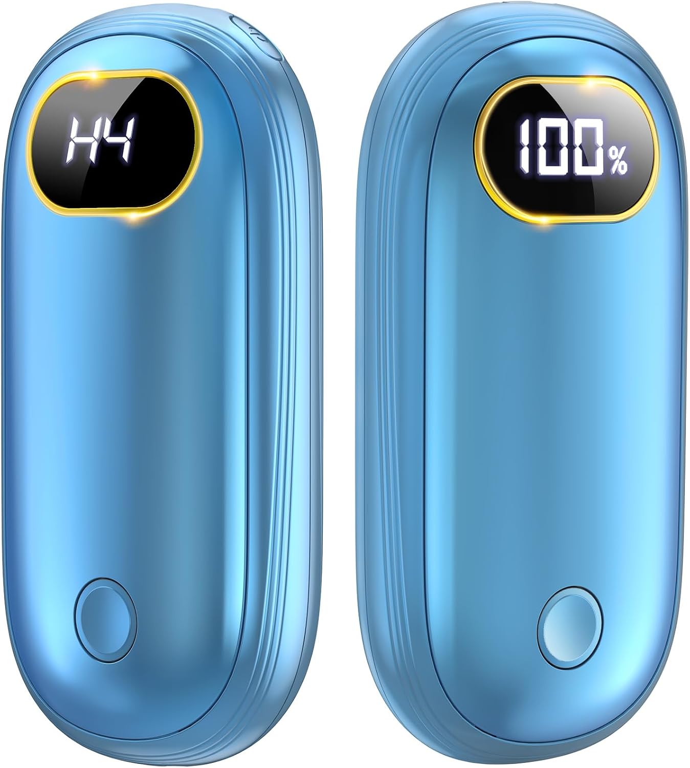 Hand Warmers Rechargeable - Electric Hand Warmers 2 Pack with Dual-Sided Heating for 15Hrs Warmth, LED Display & Flashlight, Hunting Essentials, Gifts for Christmas Man Women Raynauds Golf