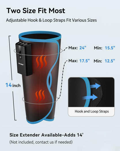 FIT KING Cordless Calf Compression Massager for Circulation and Pain Relief