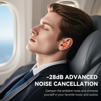Sleepals Micro Sleep Earbuds for Side Sleepers, Orange