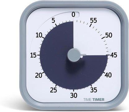 TIME TIMER Home MOD – 60-Minute Visual Timer Home Edition, Silent Operation Study Tool for Kids Desk, Homeschool Supplies, Office & Meetings (Fern Green)