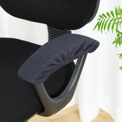 Smiry Office Computer Chair Armrest Covers, 2PCs Anti-dust Arm Rest Pad | Removable Washable Desk Chair Arm Pad Covers, Grey