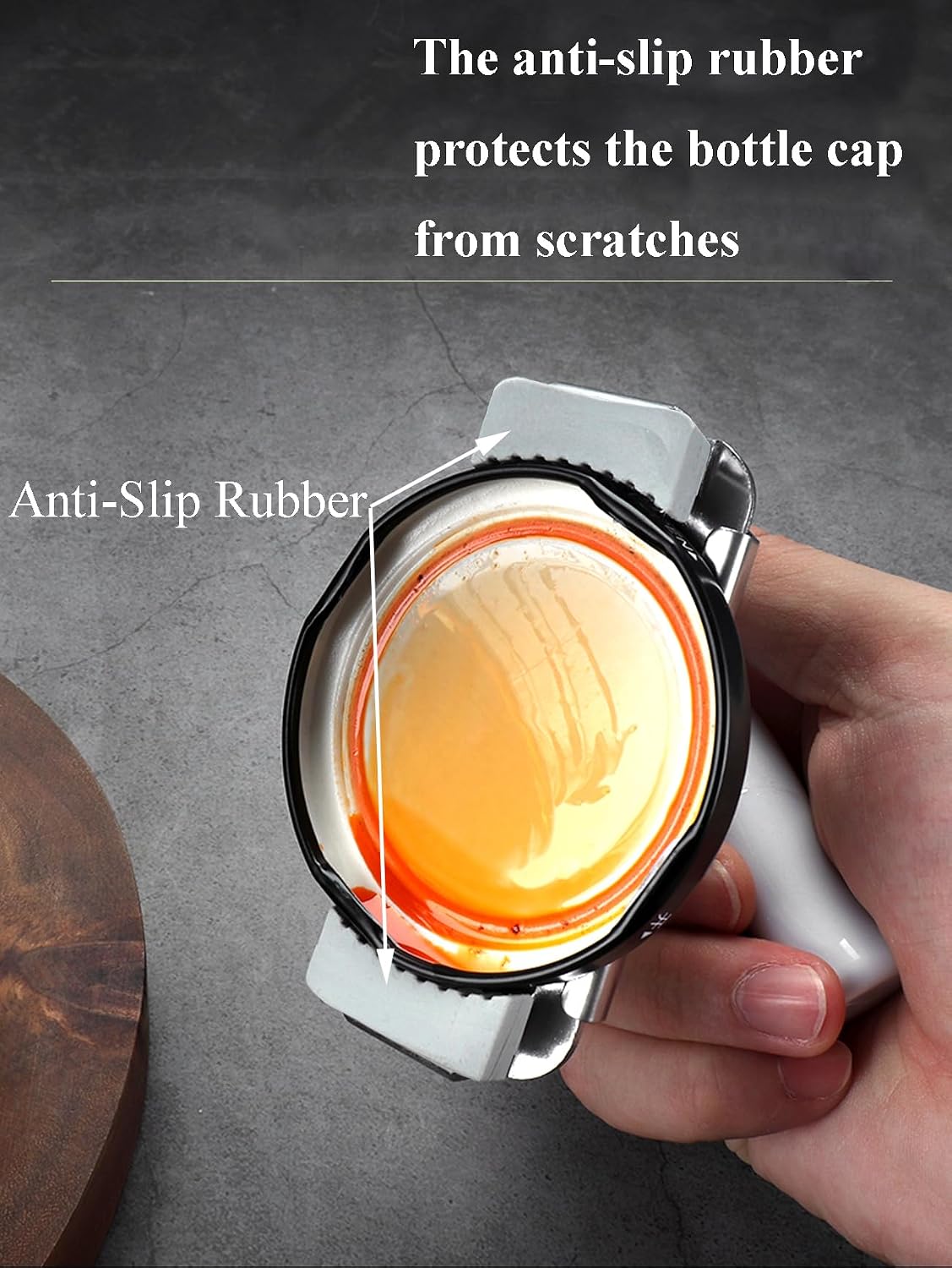 Jar Opener for Seniors with Arthritis & Weak Hands, Easy Twist Jar Openers, Adjustable Multifunctional Jar Lid Opener, Jar Bottle Cap Opener Gripper, Useful Gifts for Elderly/Women/Men (Wood Handle)