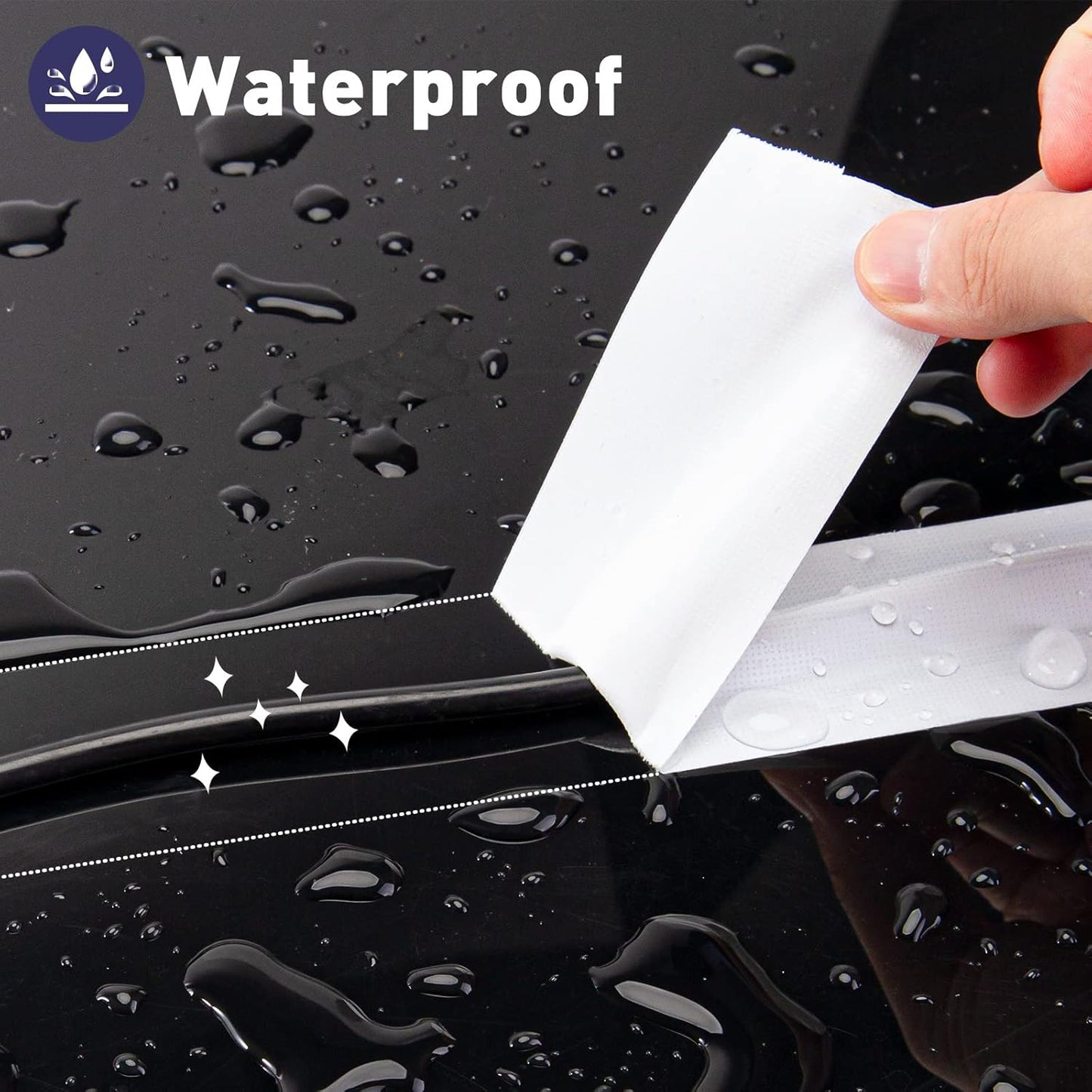 Duct Tape White Heavy Duty Waterproof Duct Tape for Home Repair | 1.88" 35 Yds No Residue, Strong Adhesive, Tearable for Multi Purpose Indoor Outdoor Use, Vehicle Repairs, DIY, Emergency Fix