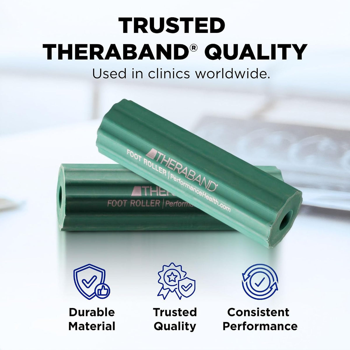 THERABAND Foot Roller for Foot Pain Relief, Massage Ball Roller for Arch Pain, Plantar Fasciitis Treatment, Heel Spurs Reliever, Tired Feet