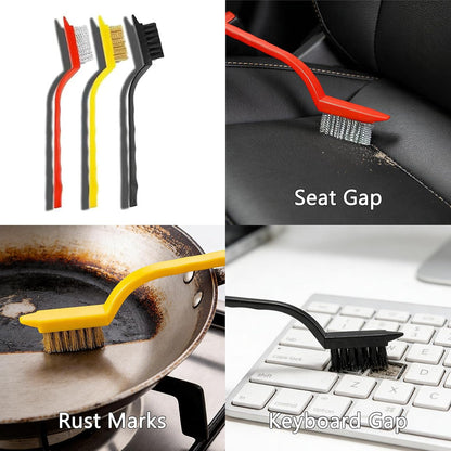 Crevice Cleaning Brush, Bathroom Gap Cleaning Brush, Hard Bristle Brush for Cleaning, Multifunctional Gap Brush, for Blind, Baseboard, Fan, Window or Sliding Door Track (5pcs)