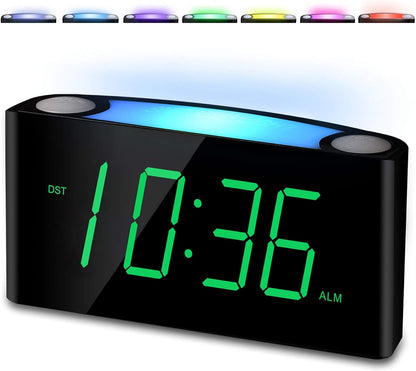 Vibrating Alarm Clock for Heavy Sleepers with Bed Shaker, 3 Wake-Up Modes